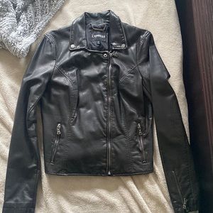 Faux leather express jacket